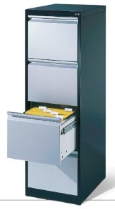 Szafa kartotekowa 4-szufladowa na teczki wiszące A 4 metalowa C+P 1-96024-001