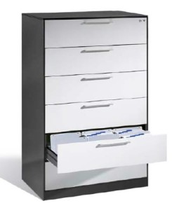 Szafa kartotekowa 6-szufladowa 3-rzędowa A 5  metalowa C+P 146223-623