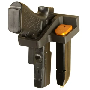 Magnetyczny uchwyt na PISTOLET + 1 magazynek 9 mm 